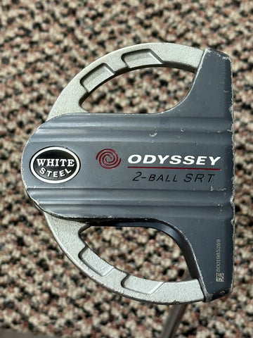 Odyssey White Steel 2 Ball SRT 35" Putter Odyssey Shaft and Grip