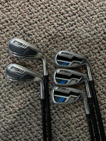 Adams Idea Hybrid Iron Set 6-PW Std Length Bassara R Flex Graphite Shafts