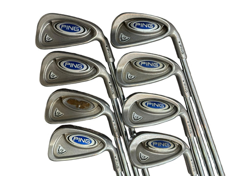 Ping i5 Black Dot Iron Set 3-W Ping ZZ65 Stiff Flex Shafts Golf Pride/Ping Grips