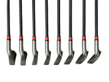 John Daly JC-2 Stainless Iron Set 3-PW JCS-2 Stiff Flex Shafts John Daly Grips