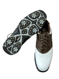 Etonic Dri-Tech Golf Shoes US-8.5 Medium Brown/White Leather
