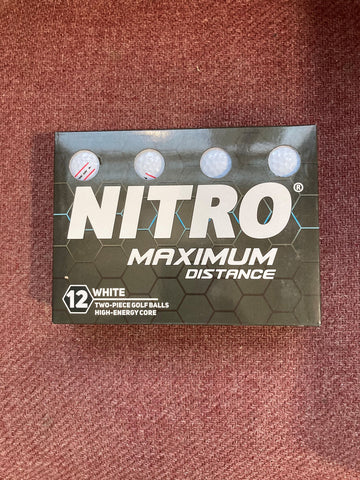 Nitro Maximum Distance Golf Balls 12 Pack
