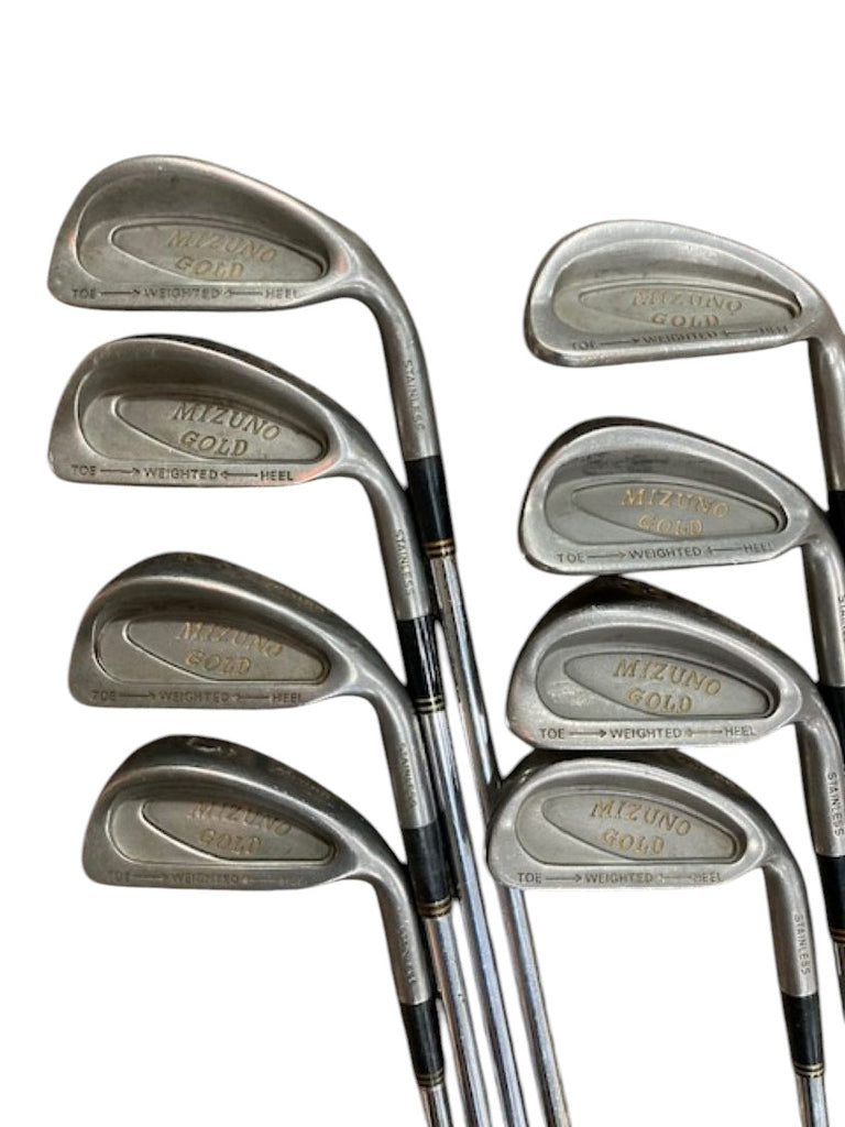 Mizuno Gold Iron Set 3-PW Mizuno R Flex Shafts Mizuno Grips