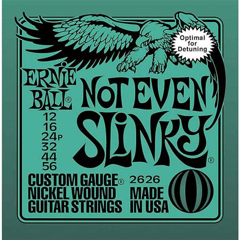 Ernie Ball Not Even Slinky 2626 Nickel Wound Guitar Strings 12-56