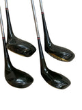 PGA Golf Laminated Persimmon Wood Set 1 thru 5 True Temper Dynamic Stiff Flex Shafts