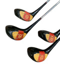 PGA Golf Laminated Persimmon Wood Set 1 thru 5 True Temper Dynamic Stiff Flex Shafts