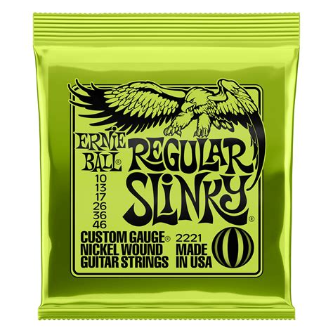 Ernie Ball Regular Slinky 2221 Nickel Wound Guitar Strings 10-46