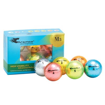 Chromax M5 High Visibility Golf Ball Qty 6