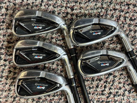 TaylorMade M4 Iron Set 6-PW Atmos 5 Regular Flex Shafts Star Grips