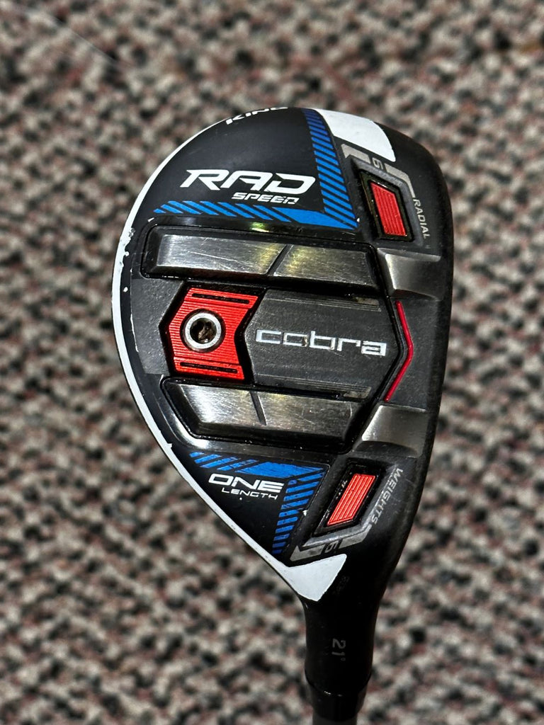 Cobra Rad Speed 21° 4 Hybrid w/HC Mamiya Recoil 460 R Flex Shaft Lamkin WS Grip