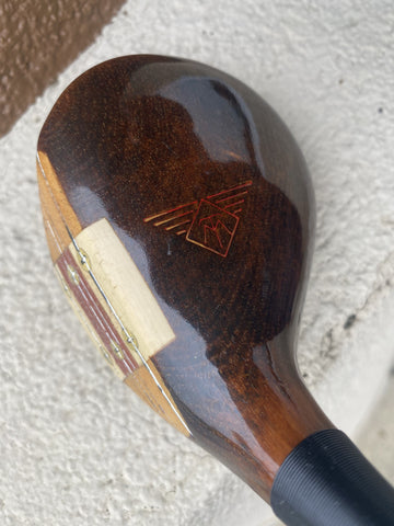 MacGregor M-75 Persimmon 4 wood Dynamic Stiff Leather Grip