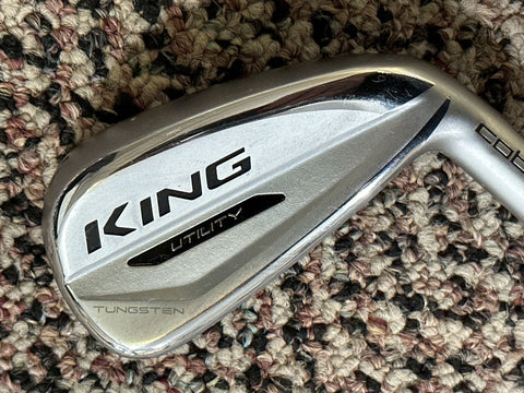 Cobra King Utility 21-24° 4 Iron AMT S300 Stiff Flex Shaft Lamkin Crossline Grip