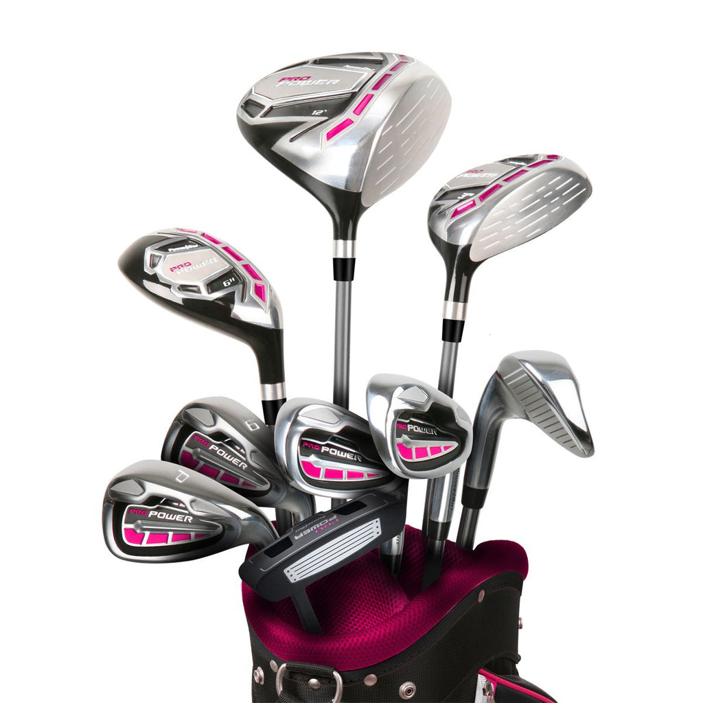 PowerBilt Pro Power Women's Right Handed Complete Golf Club Set with Stand Bag