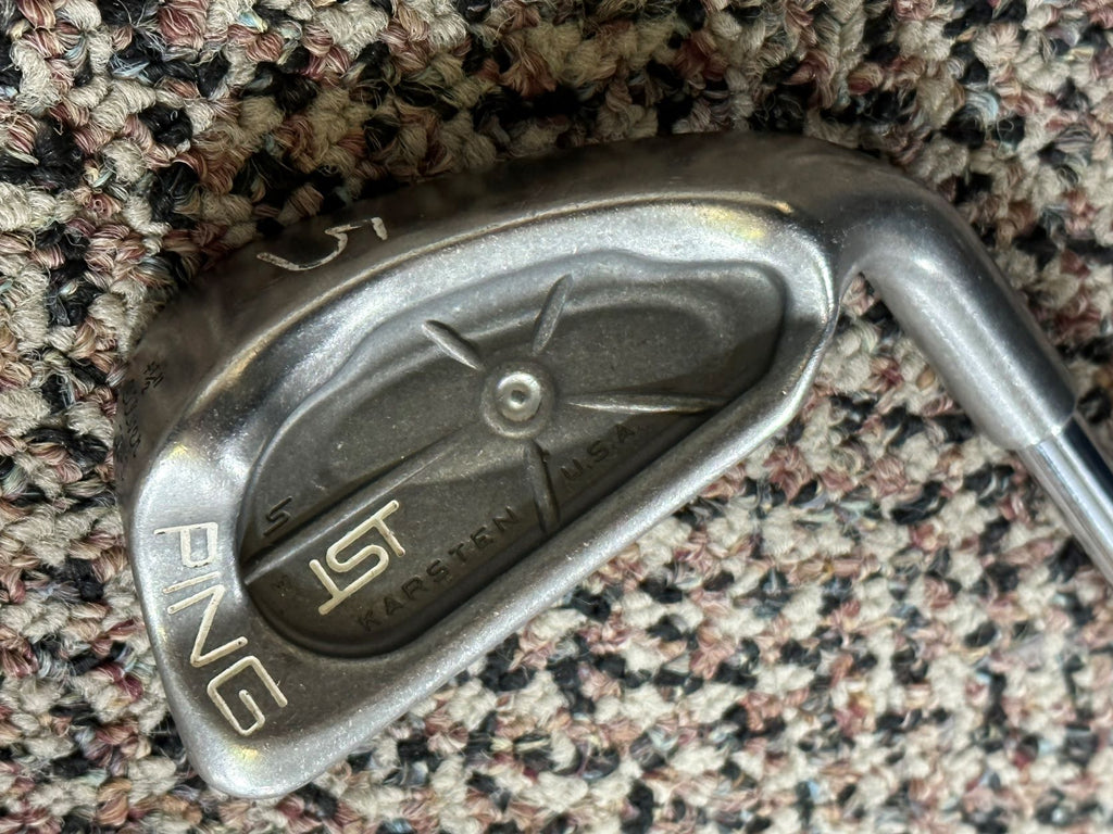Ping ISI Silver Dot 27° 5 Iron Cushin JZ Stiff Flex Golf Pride Tour Wrap Grip