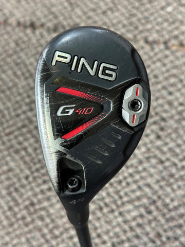 Ping LH G410 22° 4 Hybrid w/HC Alta CB 70g S Flex Golf Pride Tour Velvet Grip