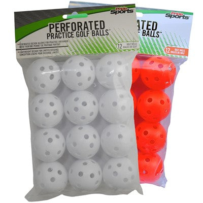 Pride Sports Perforated Practice Golf Balls Dozen