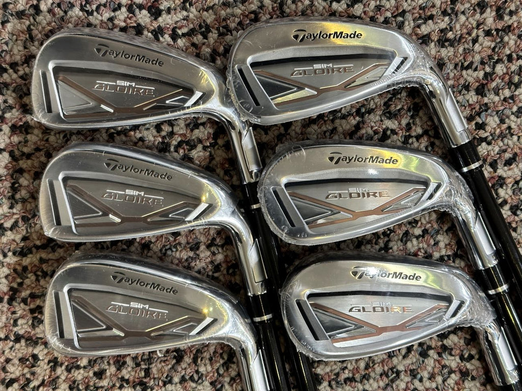 TaylorMade Sim Gloire Iron Set 6-AW Speeder R Flex Shafts Lamkin Calibrate Grips