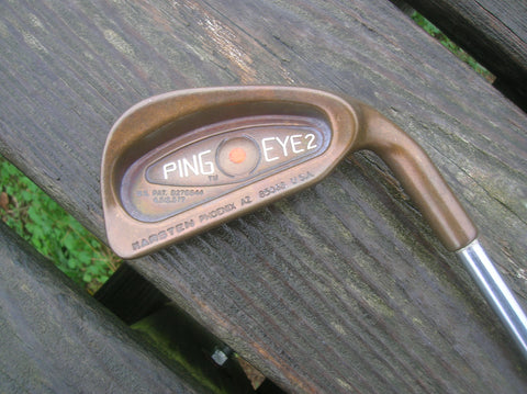Ping Eye 2 BeCu Orange Dot 21° 3 Iron Ping Karsten Stiff Flex Shaft GolfPride Ping Grip