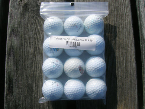 Titleist Pro V1x 4A Dozen White