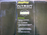 BagBoy Nitron 3 Wheel Push Cart Silver/Black One Step Open Top Lok Super Compact