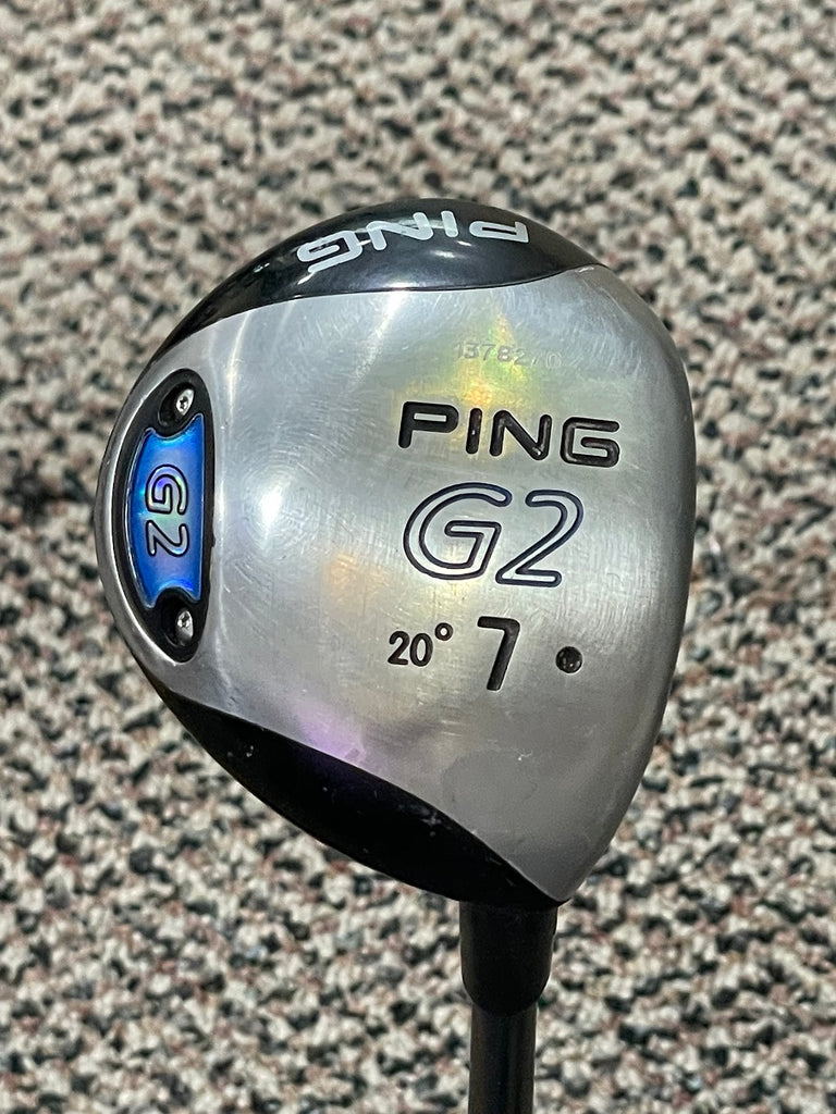 Ping G2 20° 7 Wood Ping TFC100 Regular Flex Shaft Golf Pride Tour Wrap Grip