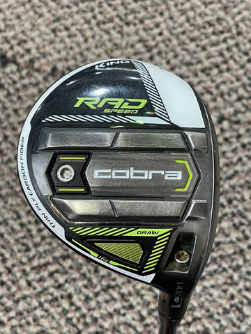 Cobra Rad Speed 14.5° 3 Wood w/HC Riptide CB 5.5 50g R Flex Shaft Cobra Connect Grip