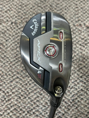 Callaway Apex 21° 4 Hybrid w/HC Recoil Dart 75g R Flex Shaft Golf Pride CP2 Wrap Grip