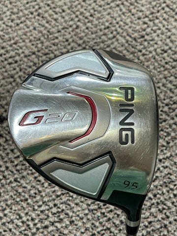 Ping G20 9.5° Driver Ping TFC 169D Regular Flex Shaft Golf Pride Tour Wrap Grip