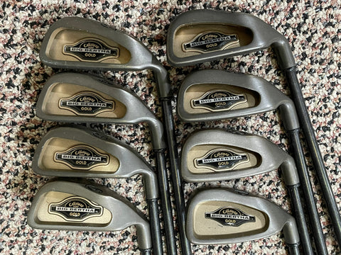 Callaway Big Bertha Gold Iron Set 3-PW RCH96 R Flex Shafts Tour Wrap Grips