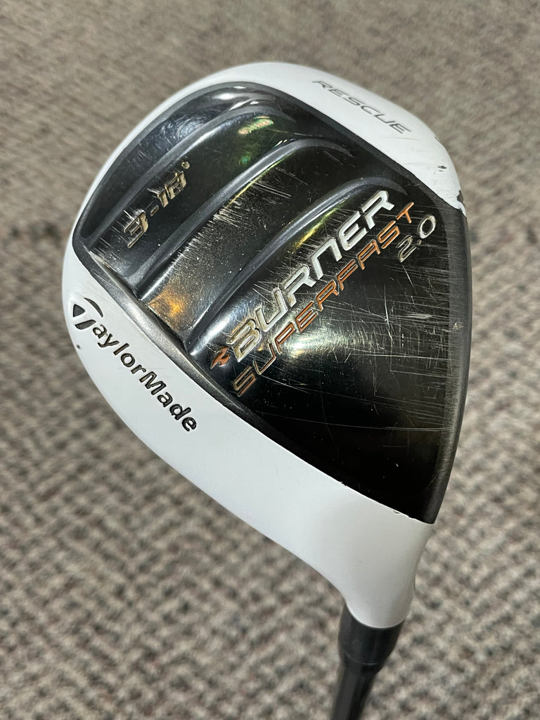 TaylorMade Rescue Burner SuperFast 2.0 18° 3 Hybrid REAX 60g R Flex Winn Dri Tac Grip