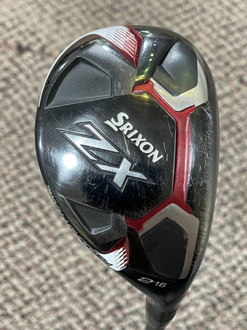 Srixon ZX 16° 2 Hybrid Hzrdus 80g 6.0 Stiff Flex Shaft Golf Pride Tour Velvet Grip