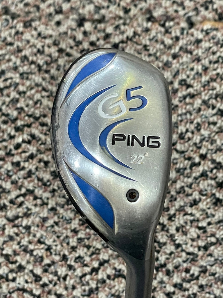 Ping G5 22° Hybrid Ping TFC 100H Regular Flex Shaft Golf Pride/Ping Grip