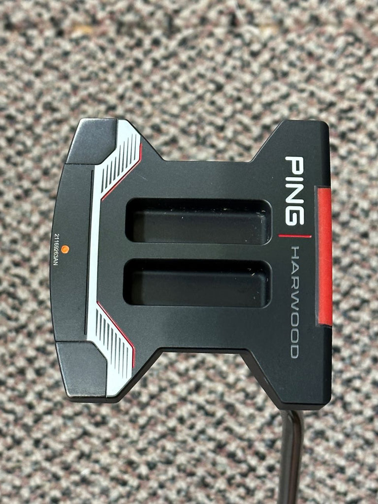 Ping Orange Dot Harwood Arm Lock Putter Ping Straight Shaft Winn Arm Lock Grip