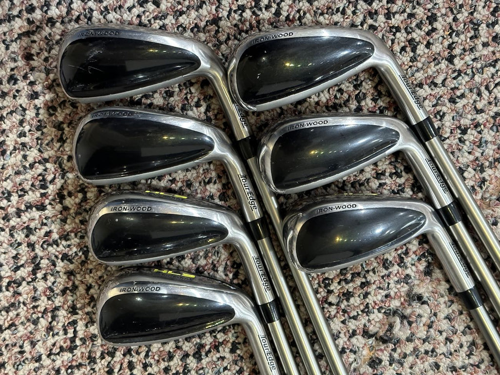 Tour Edge HL3 Ironwood Iron Set 4-PW HL3 55g Sr Flex Golf Pride Tour Wrap Grips
