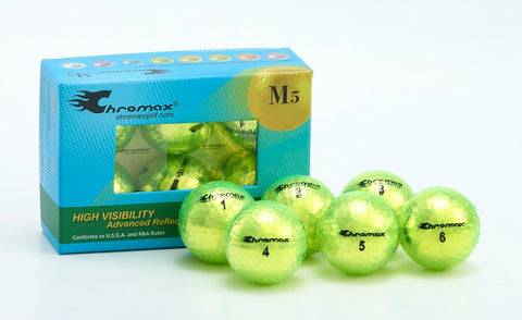 Chromax M5 High Visibility Golf Ball Qty 6